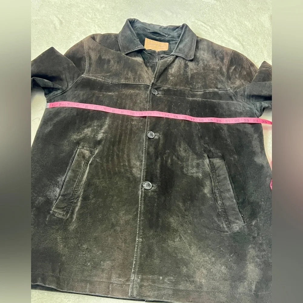 Newport Harbor Men's Vintage Genuine Suede Trench Jacket - XL